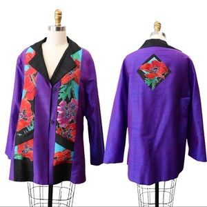 San Juan Silks Reversible Hand Painted Jacket